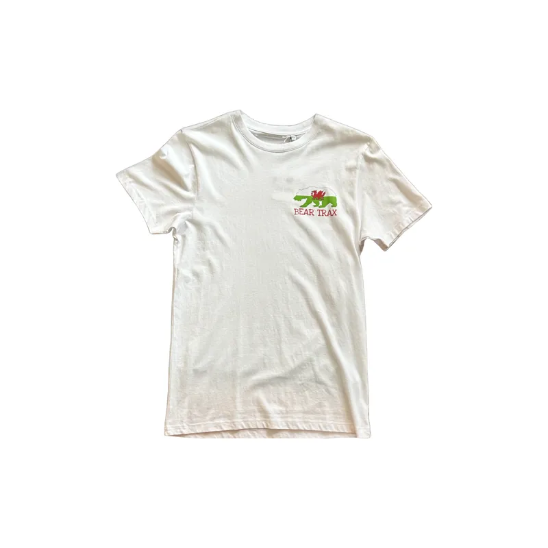 Bear Trax Organic Welsh Flag Tee White